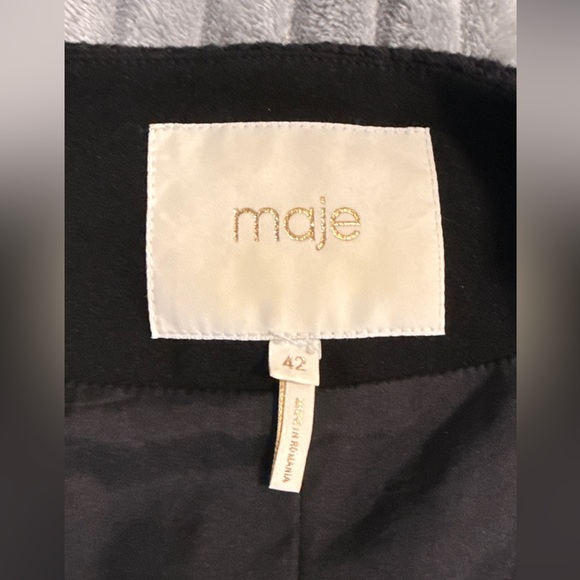 Maje Black Cotton-Tweed Blazer - Picture 9 of 13